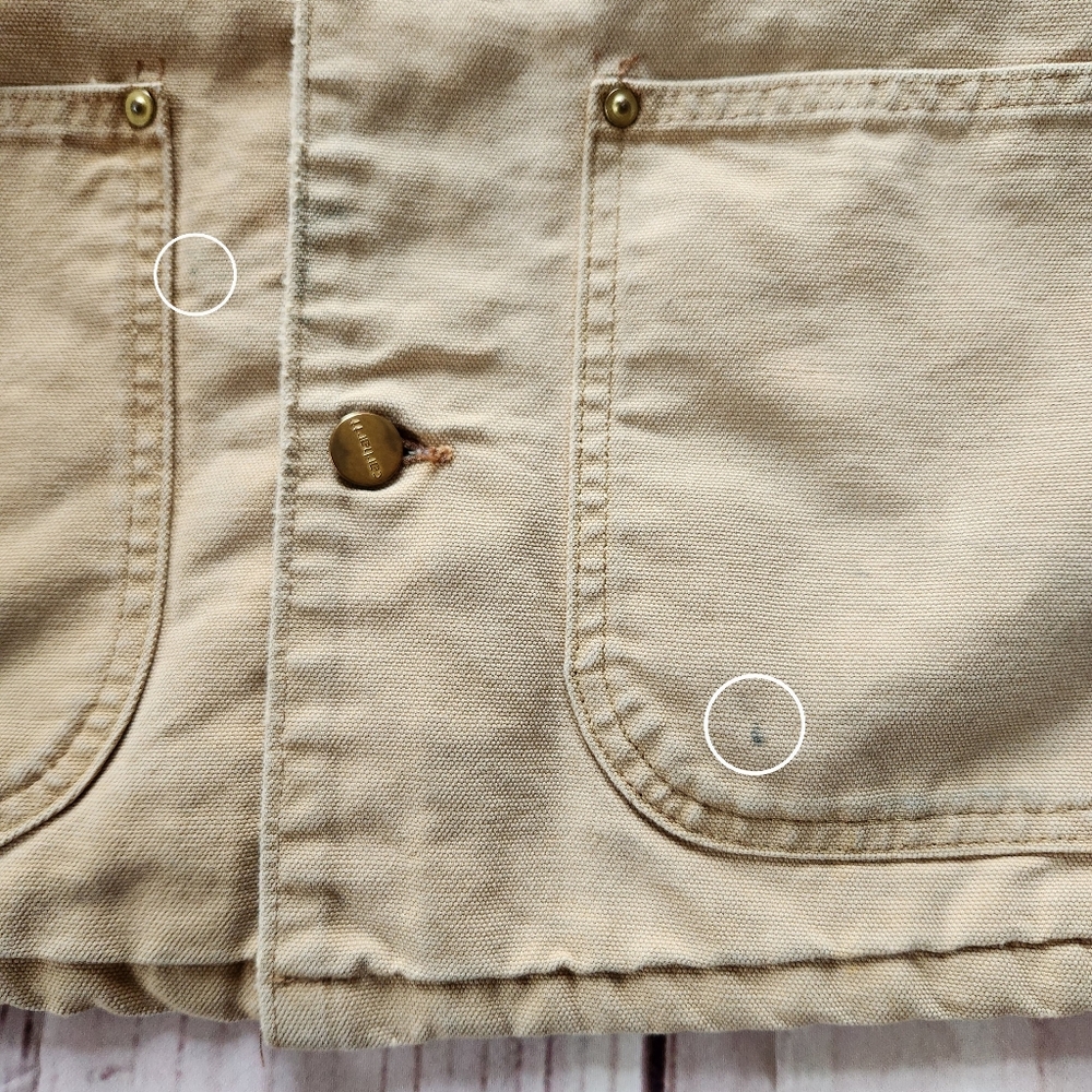 Carhartt Vintage Chore Coat C01 C02 Tan Blanket-lined Duck Canvas, Men's Size XL - Picture 5 of 13